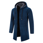 Herren modische Premium-Fleecejacke mit Kapuze und seitlichen Taschen R&B