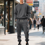 Herren lässiges Sweatshirt und Cargo-Hose Set R&B