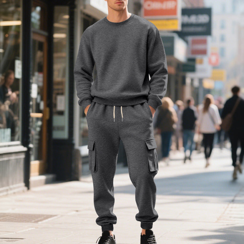 Herren lässiges Sweatshirt und Cargo-Hose Set R&B
