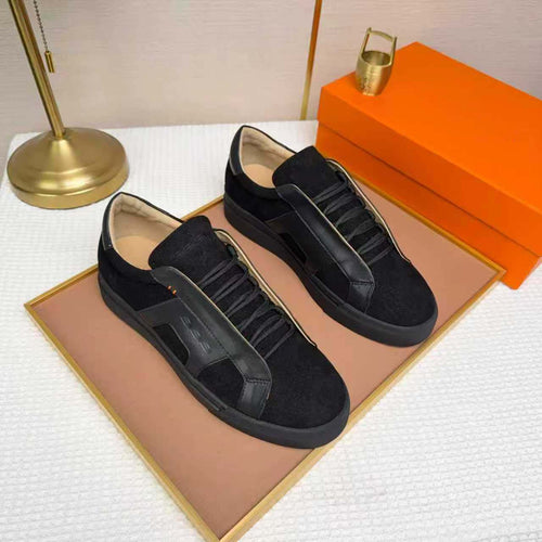 Damen Sportliche Sneakers mit kombinierter Oberflächenstruktur und anatomischem Fußbett R&B