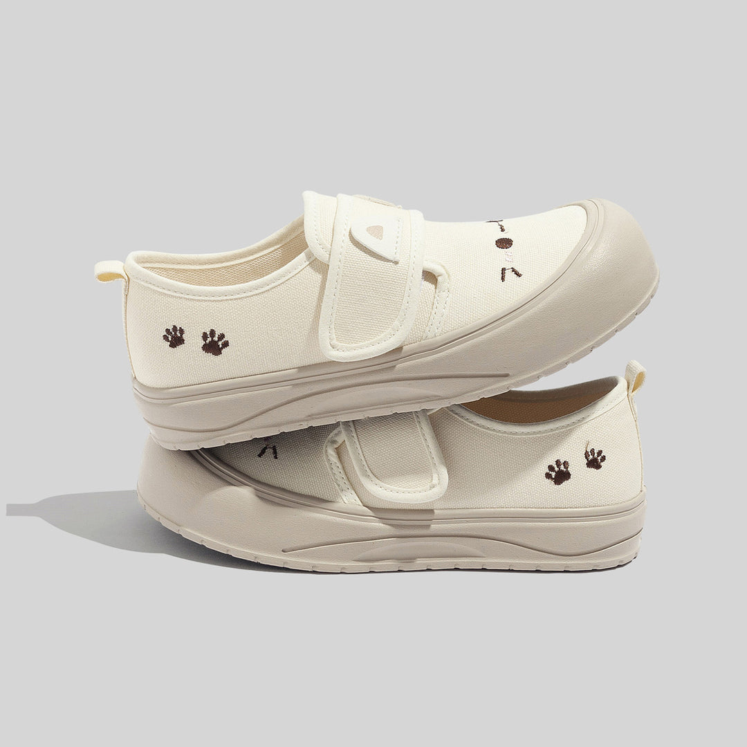 Damen Freizeitschuhe mit praktischer Klettverschlusstechnik und tierischem Motiv R&B