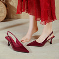 Damen Slingback-Pumps mit elegantem spitzen Design und funktionalem Riemen