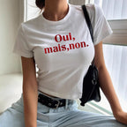 Damen Crop-T-Shirt mit inspirierendem Statement-Print R&B 1777452262