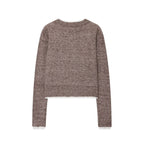 Damen Kurze Strickjacke mit Knopfdetails R&B