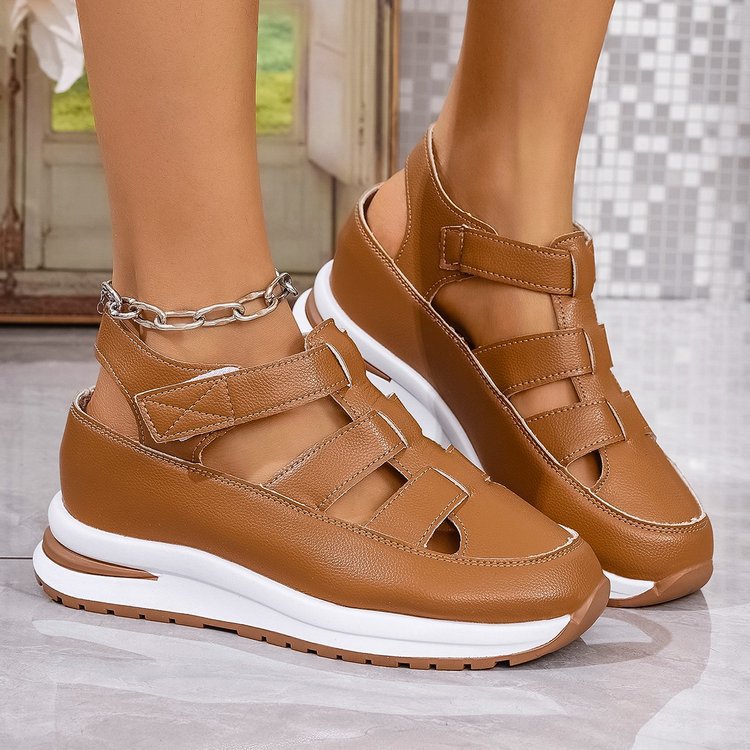 Damen Sportliche Klettsandalen mit dämpfender Sohle und atmungsaktiver Struktur R&B