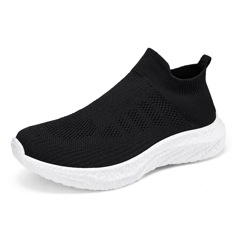 Damen Elastic Slip-On Sneakers mit atmungsaktivem Obermaterial R&B