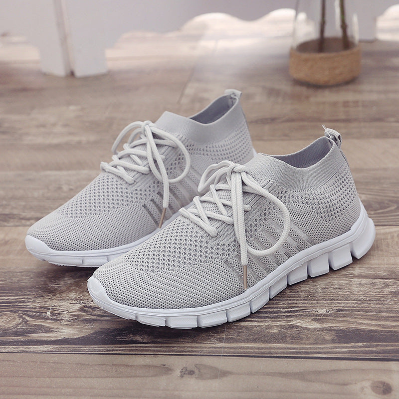 Damen atmungsaktive Freizeit-Sneakers mit flexiblem Obermaterial R&B