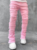 Damen Skinny Jeans mit fransigen Details R&B
