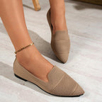 Damen Elegante und atmungsaktive Ballerinas mit perforierter Obermaterial R&B