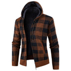 Herren modische Kapuzenjacke mit weichem Innenfutter
