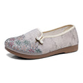Damen Bequeme und modische Ballerinas mit feinem Blumenmuster R&B