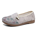 Damen Bequeme und modische Ballerinas mit feinem Blumenmuster R&B
