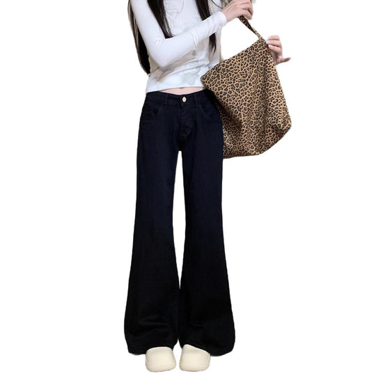 Damen Weite Flared Jeans mit hohem Bund und modernem Schnitt R&B