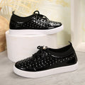 Damen modische Sneakers mit glitzernden Pailletten und präziser Schnürung R&B