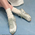 Damen sportive Modellschuhe im eleganten Satin-Look R&B