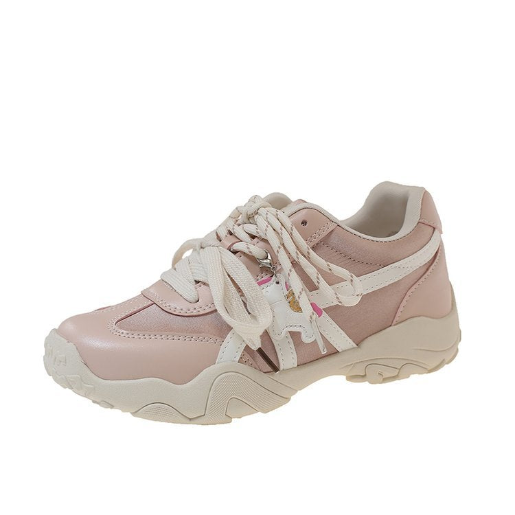 Damen modische Sneakers mit blühenden Applikationen und dämpfender Sohle R&B