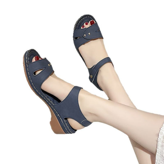 Damen komfortable Riemensandalen mit modischem Schnitt R&B
