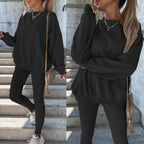 Damen Oversized Sweatshirt mit weitem Schnitt und strukturierten Ärmeln R&B