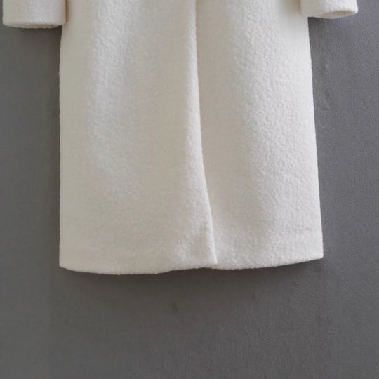 Damen oversize Wollmantel R&B
