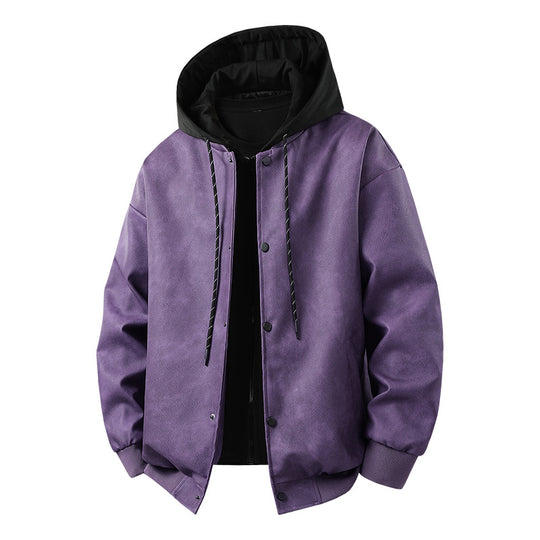 Herren modische Übergangsjacke mit abnehmbarer Kapuze und sportlichen Akzenten R&B