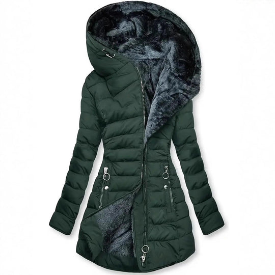 Damen Langzeit-Winterjacke mit weichem Innenfutter R&B