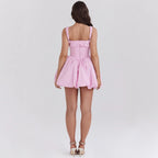 Damen Ballonkleid mit Spitzenakzenten R&B