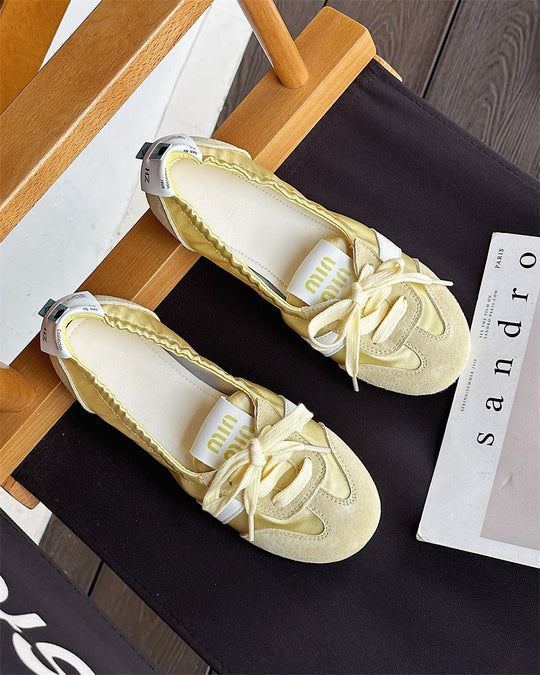 Damen Schicke Ballerinas mit weichem Wildleder-R&B
