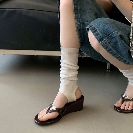 Damen Elegante Wedge-Sandalen mit modischem Riemchen-Design R&B