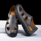 Herren Atmungsaktive Leder-Sandalen mit rutschfester Sohle R&B