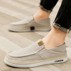 Damen Bequeme Slip-On Freizeitschuhe mit Strohborten und atmungsaktivem Obermaterial R&B