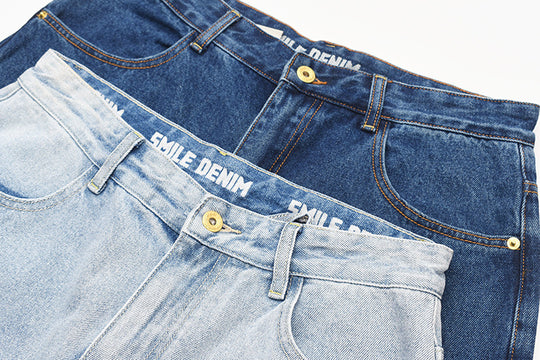 Damen High-Waisted Jeans im Vintage-Stil mit geradem Bein und praktischem Taschendesign R&B