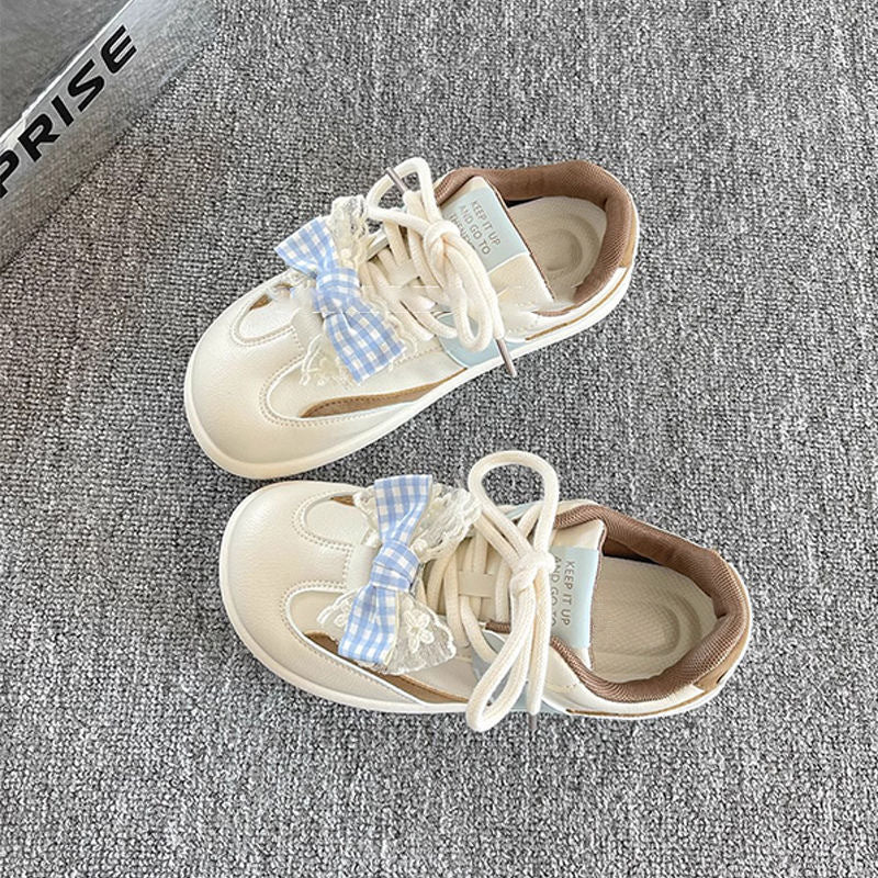Damen Sportliche Sneakers mit verspielten Rüschen R&B