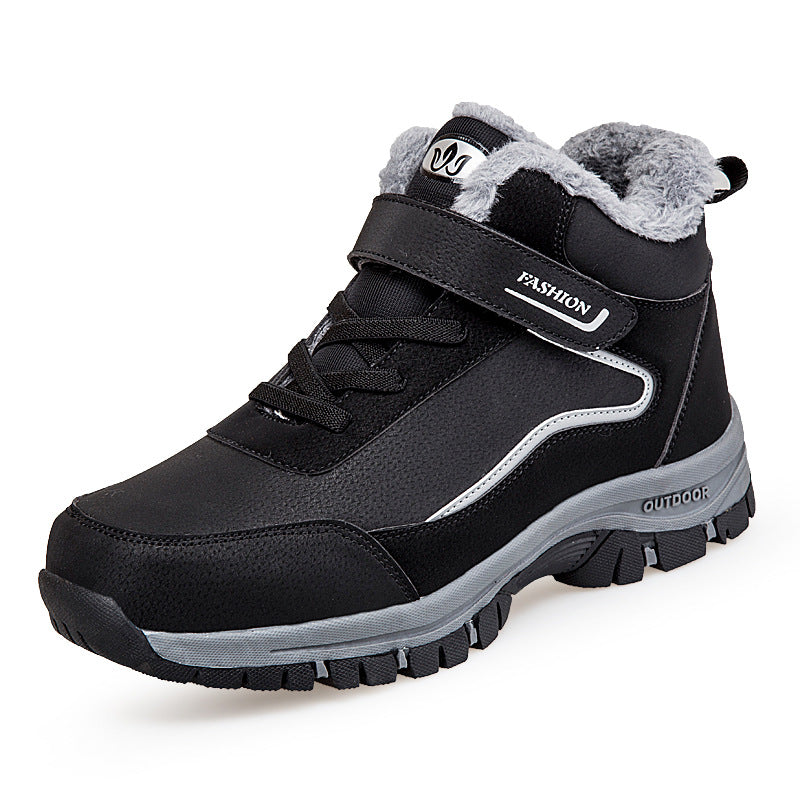 Damen Warm gefütterte Outdoor-Wanderschuhe mit verstellbarem Klettverschluss R&B