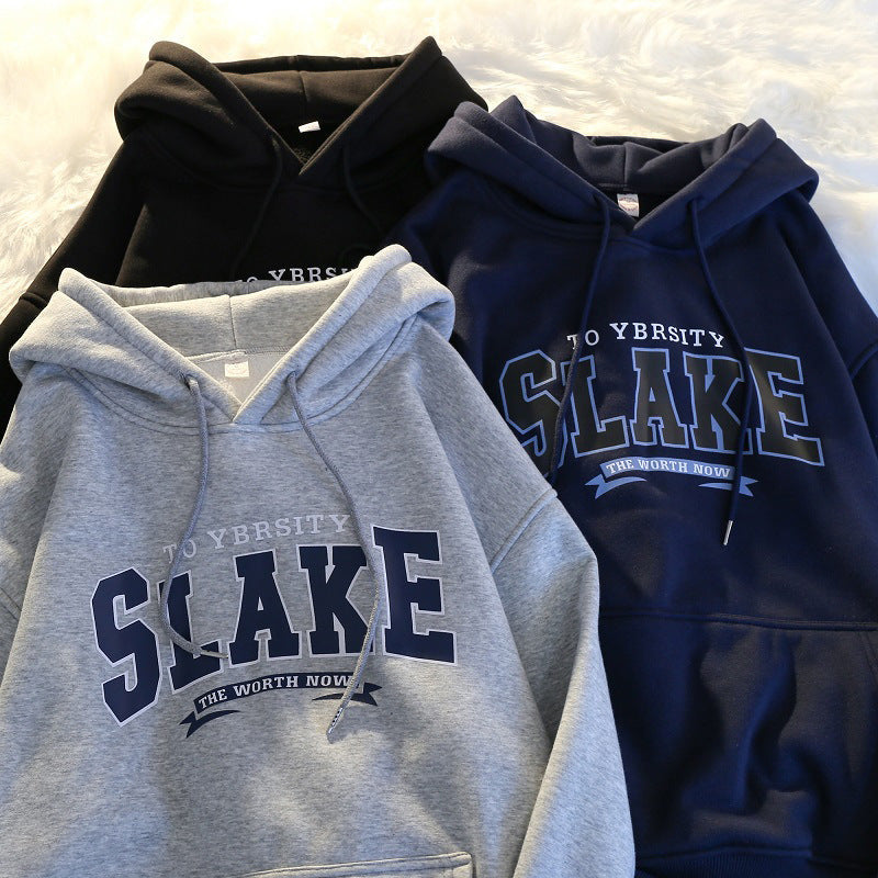 Damen Hoodie mit lässigem Print und Kapuze