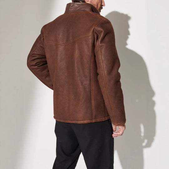 Herren hochwertige jacke mit elegantem Steppdesign R&B