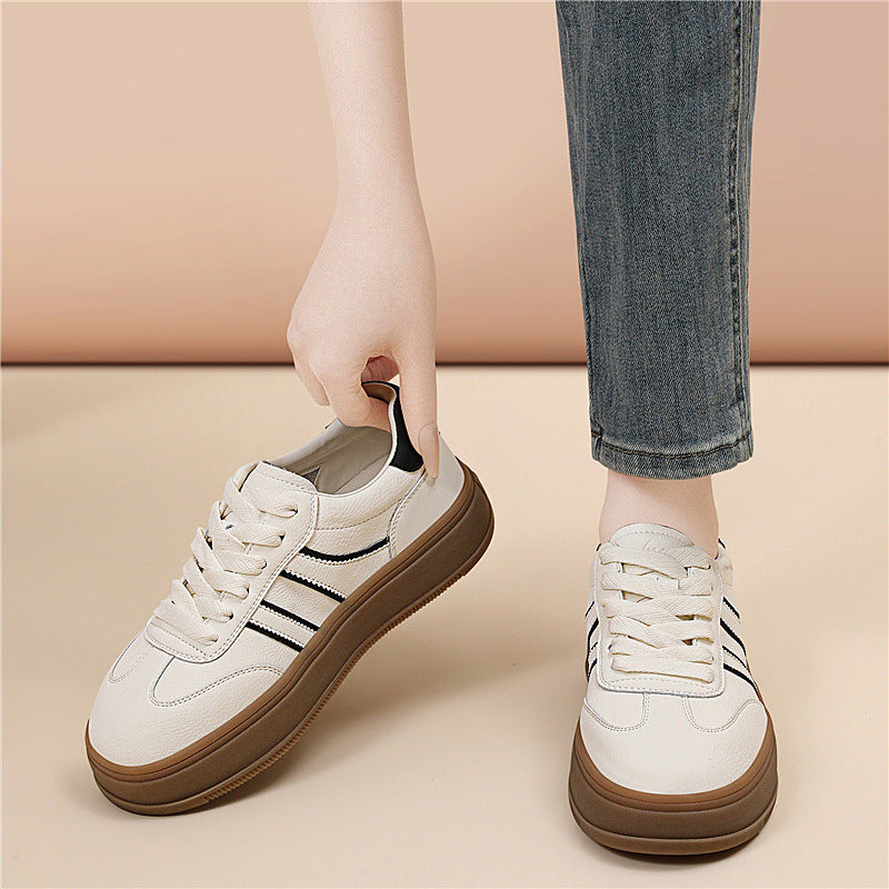 Damen Bequeme und modische Sneakers mit Plattformsohle R&B