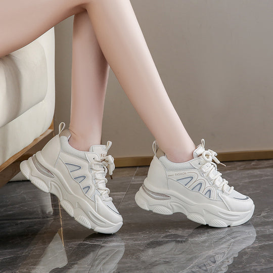 Damen Bequeme Sport Sneakers mit atmungsaktivem Mesh-Obermaterial und gummierter Sohle R&B