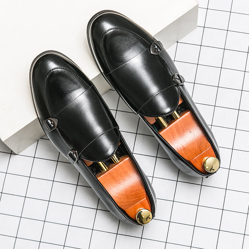 Damen elegante Mokassins mit modischen Schnallen