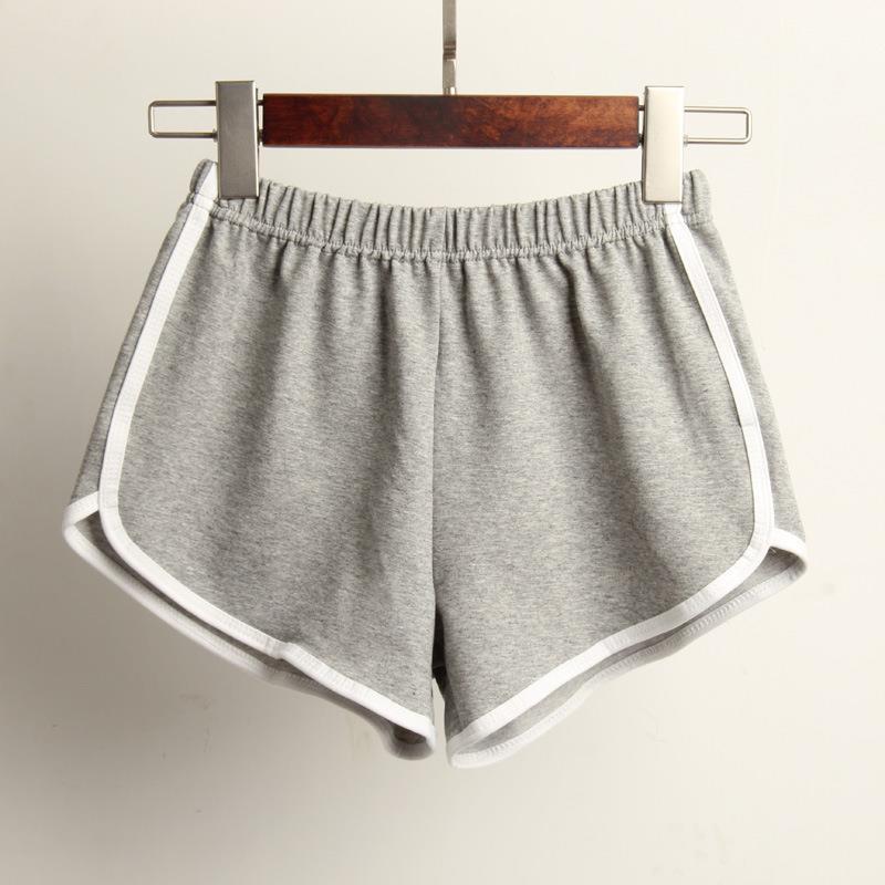 Damen Sportliche Shorts mit elastischem Bund und Kontraststreifen R&B