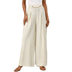 Damen Weit geschnittene Palazzo-Hose mit eleganter Faltenlegung R&B
