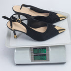 Damen Elegante Slingback Pumps mit metallic Akzenten R&B
