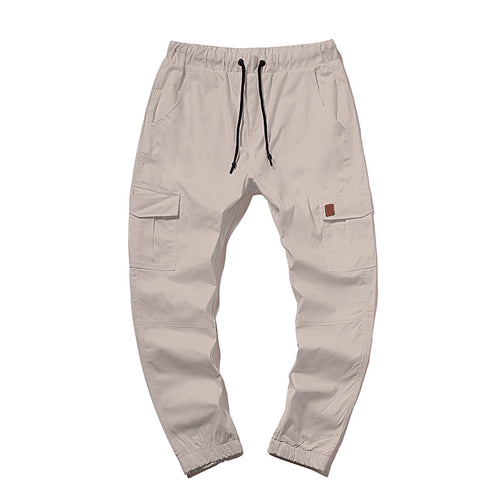 Herren Cargo-Hose im modernen Design mit mehreren Taschen und elastischem Bund R&B