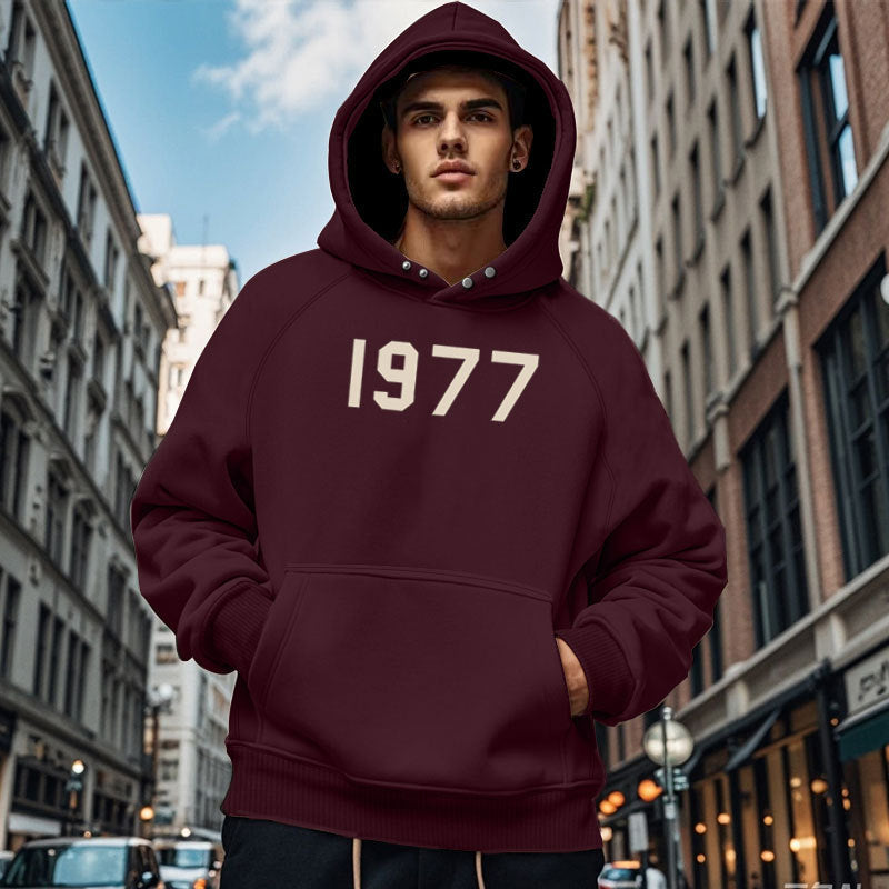 Herren Gemütlicher Kapuzenpullover mit ausgefallenem Design und praktischen Taschen R&B