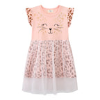 Mädchen Kleid mit Tiermotiv und Tüllunterrock R&B