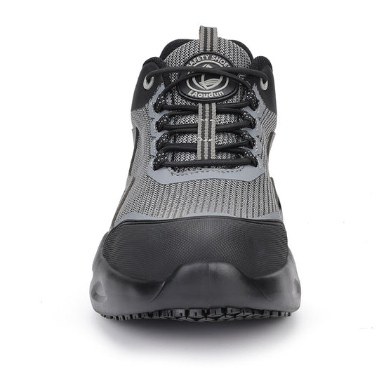 Herren sportliche Sicherheits-Sneaker mit stoßdämpfender Sohle und rutschfestem Profil R&B