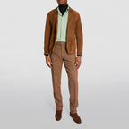 Herren modischer Wildlederblazer mit praktischen Taschen und elegantem Schnitt