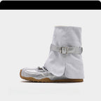Damen modische Stiefel mit verstellbarem Riemen und rutschfester Sohle R&B