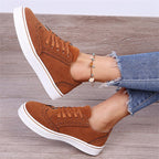 Damen modische Sneaker mit atmungsaktiver Oberflächenstruktur und rutschfester Sohle