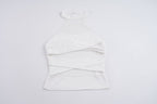 Damen Halter-Top mit elegantem Spitzenbesatz und raffinierten Rüschendetails R&B