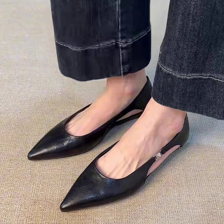 Damen Slingback-Ballerinas mit elegantem Cut-Out und bequemer Passform